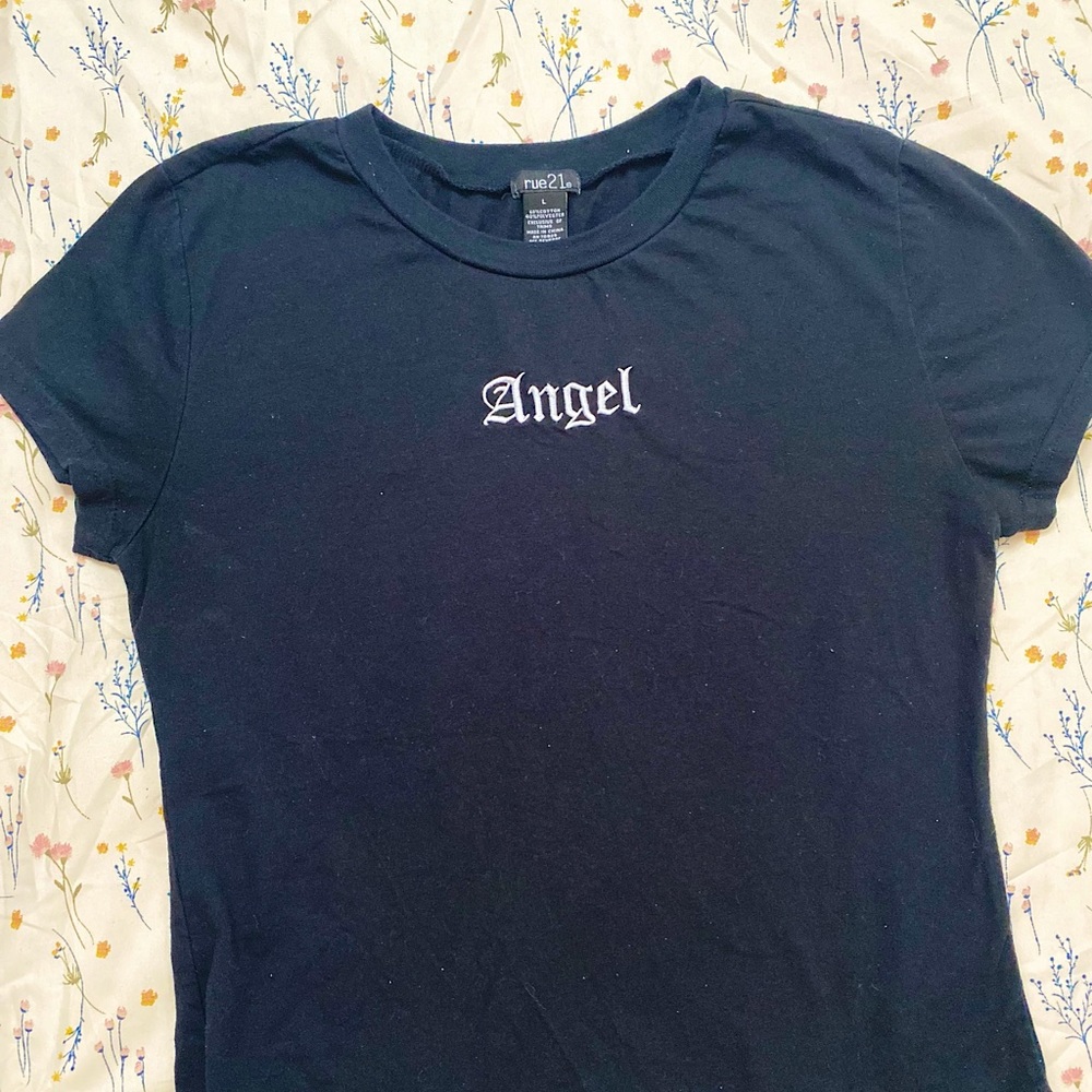 “Angel” Cropped Tee
